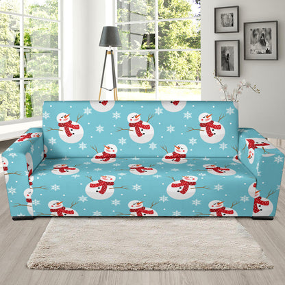 Snowman Print Design LKS304 Sofa Slipcover