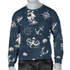 Nautical Sea Themed Print Men Long Sleeve Sweatshirt