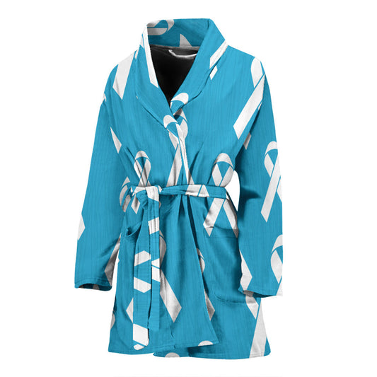 Liver cancer Pattern Print Design 01 Women Bathrobe