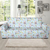 Cow Happy Pattern Print Design 05 Sofa Slipcover