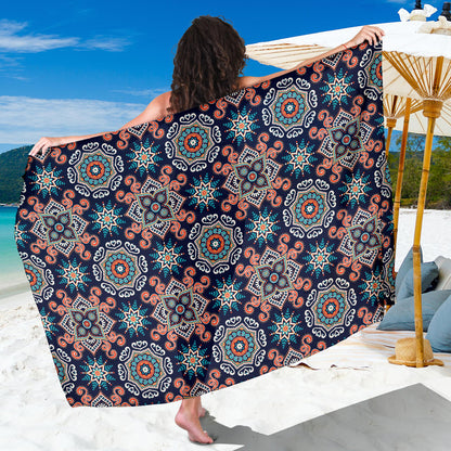 Bohemian Pattern Print Design 02 Sarong Pareo Wrap