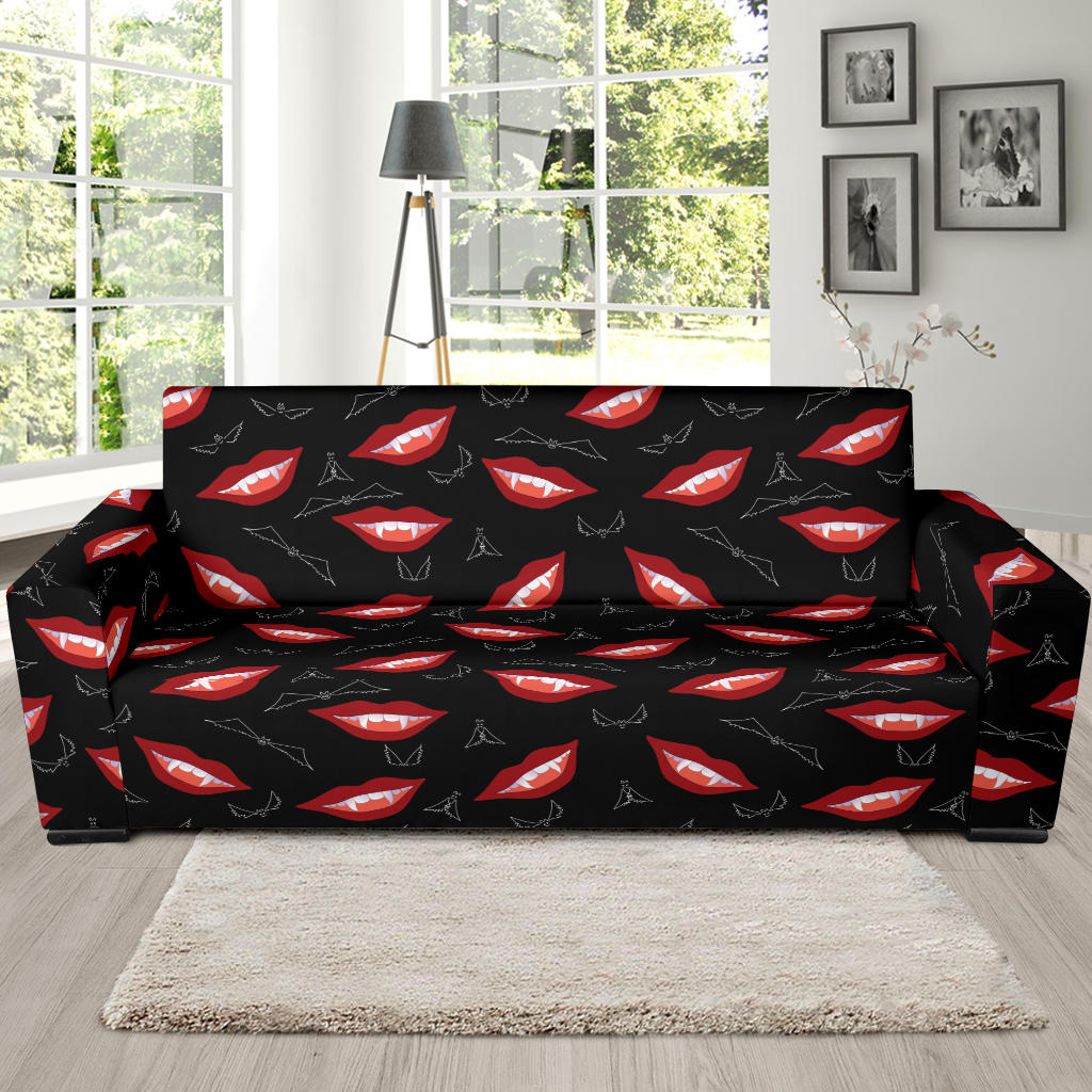 Vampire Lips Print Design LKS301 Sofa Slipcover