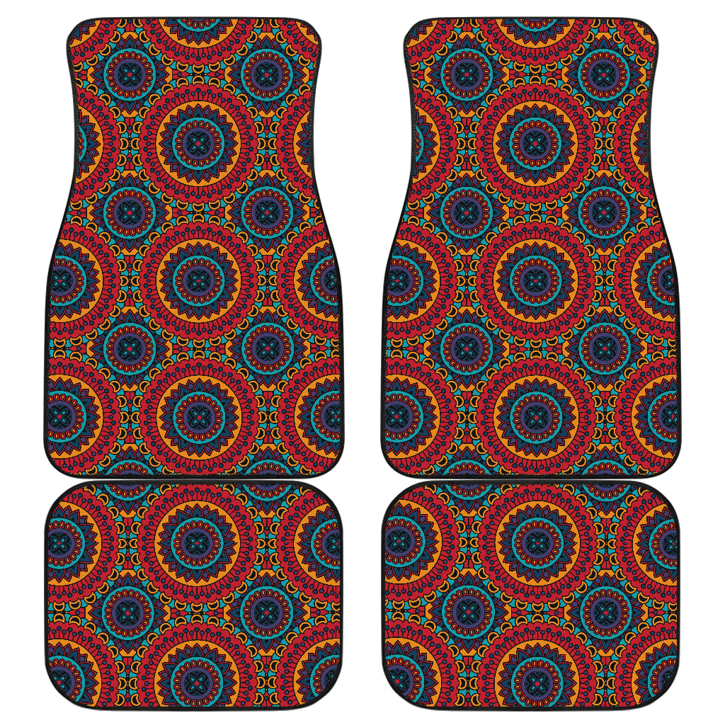Bohemian Mandala Style Print Car Floor Mats Front Back