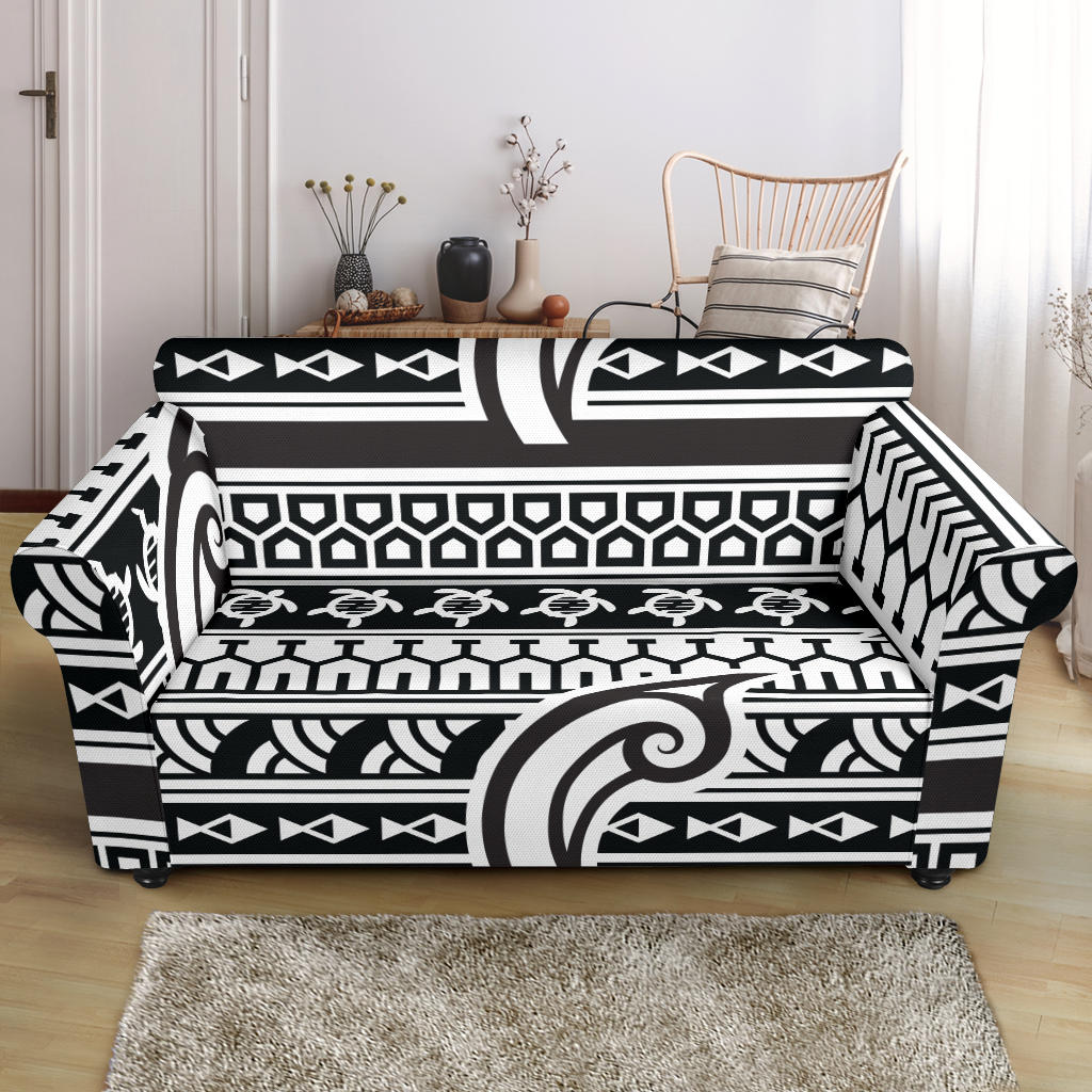 Samoan Style Print Design LKS305 Loveseat Couch Slipcover