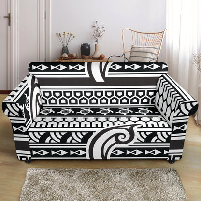 Samoan Style Print Design LKS305 Loveseat Couch Slipcover