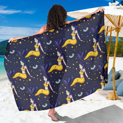 Pisces Pattern Print Design A04 Sarong Pareo Wrap