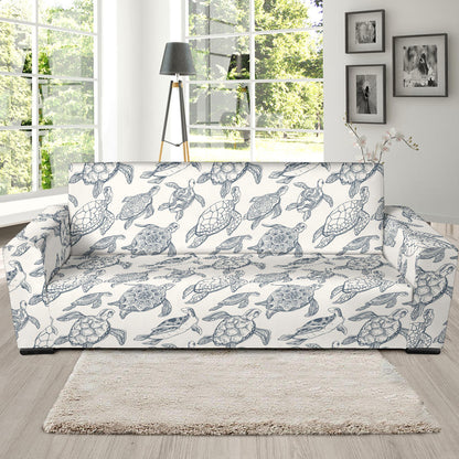 Sea Turtle Print Design LKS304 Sofa Slipcover