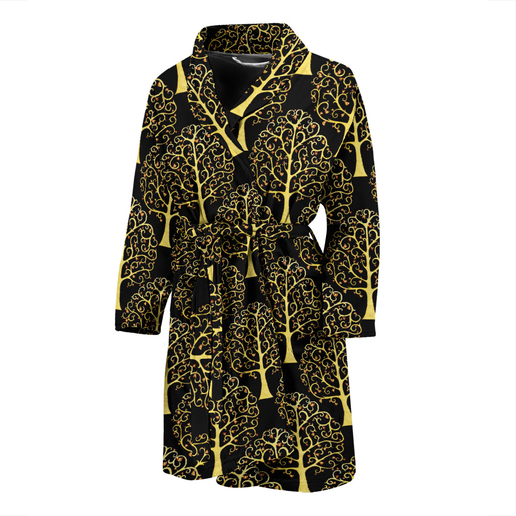 Tree Of Life Print Design LKS302 Men Bathrobe
