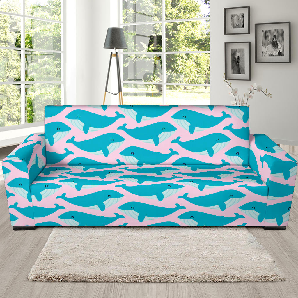 Whale Print Design LKS302 Sofa Slipcover