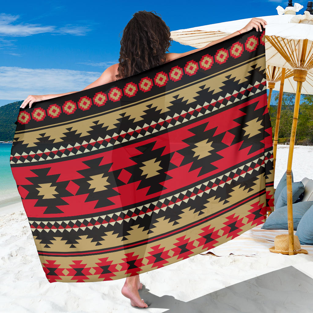 Navajo Pattern Print Design A04 Sarong Pareo Wrap