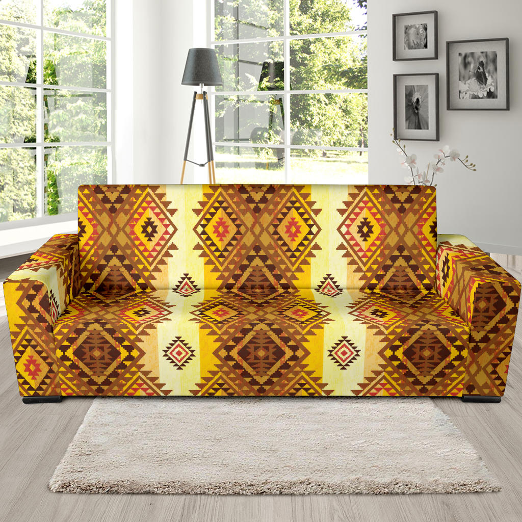 Native Pattern Print Design A09 Sofa Slipcover