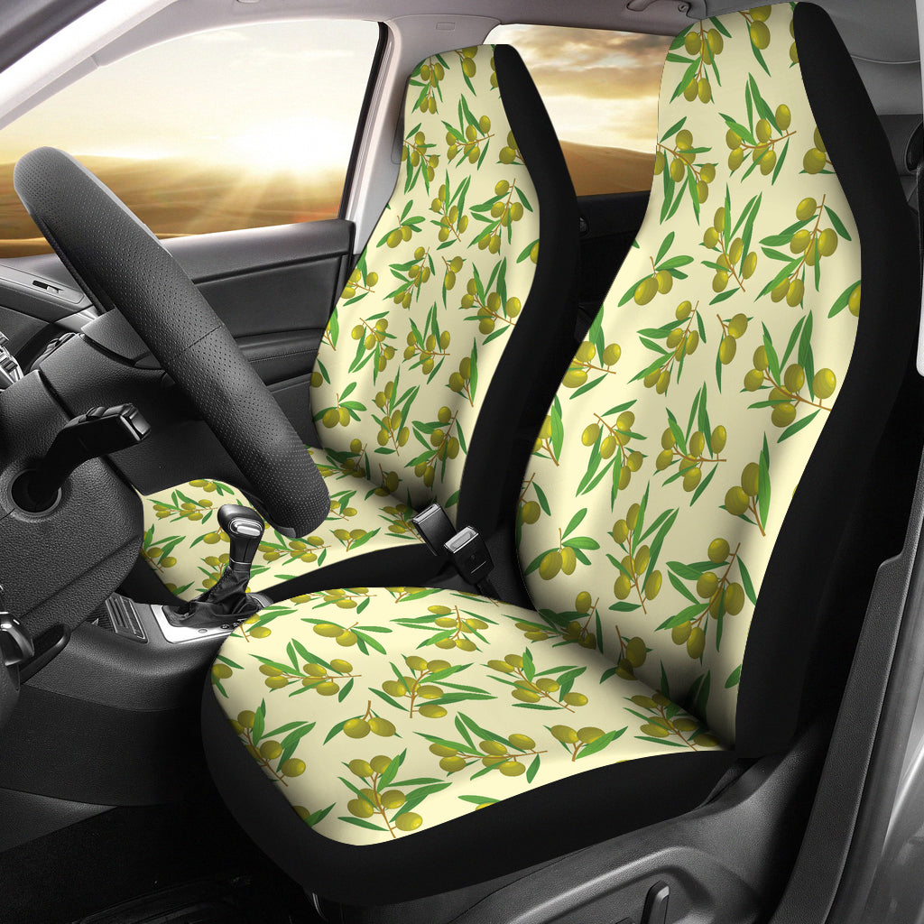 Olive Print Design LKS302 Car Seat Covers