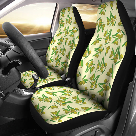 Olive Print Design LKS302 Car Seat Covers