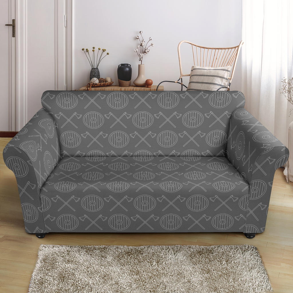 Vikings Print Design LKS303 Loveseat Couch Slipcover