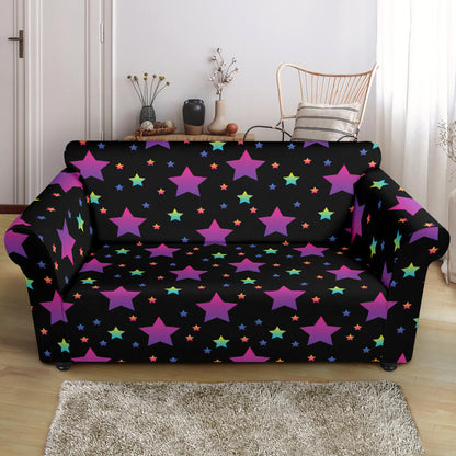 Star Print Design LKS305 Loveseat Couch Slipcover
