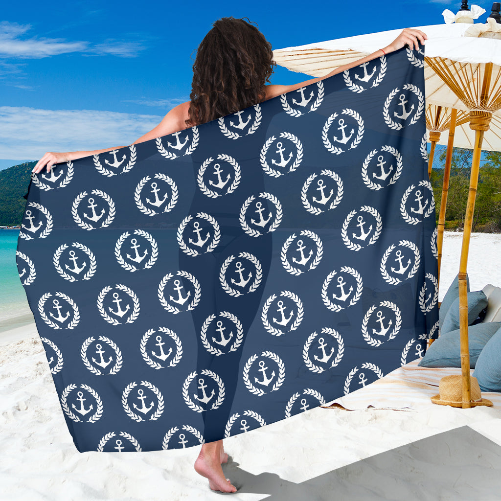 Anchor Pattern Print Design 04 Sarong Pareo Wrap