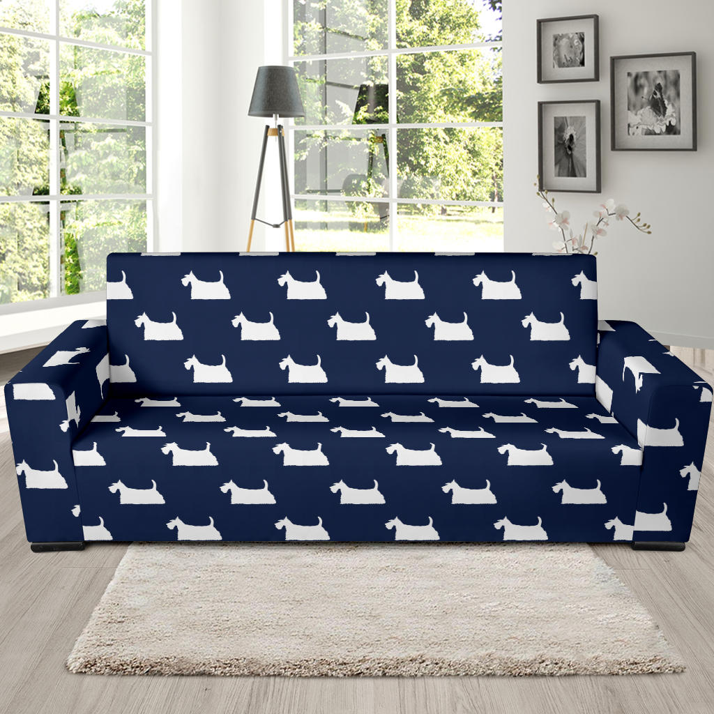 Scottish Terriers Print Design LKS303 Sofa Slipcover
