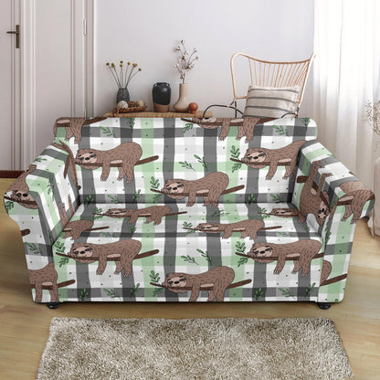 Sloth Print Design LKS301 Loveseat Couch Slipcover
