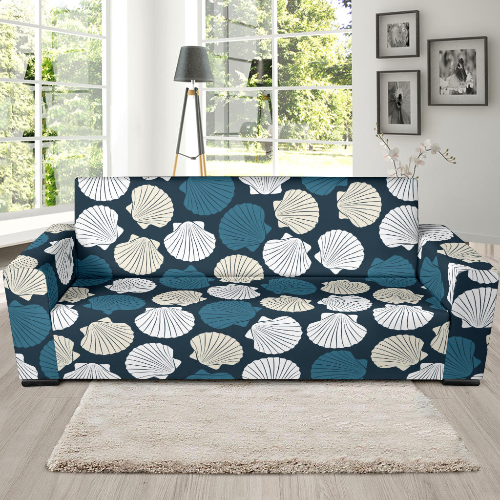 Seashell Print Design LKS3013 Sofa Slipcover