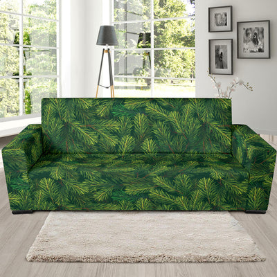 Christmas Tree Pattern Print Design 02 Sofa Slipcover