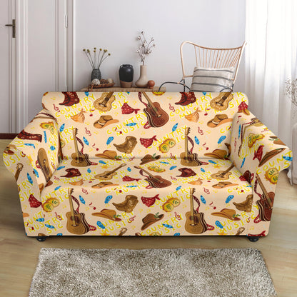 Western Lifestyle Print Design LKS303 Loveseat Couch Slipcover