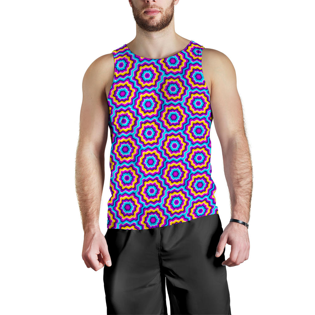 Optical illusion Techno Movement Men Tank Top