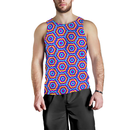 Optical illusion Techno Movement Men Tank Top
