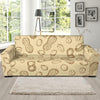 Peanut Pattern Print Design A02 Sofa Slipcover