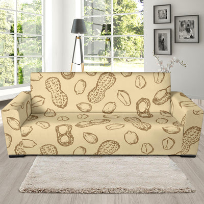 Peanut Pattern Print Design A02 Sofa Slipcover