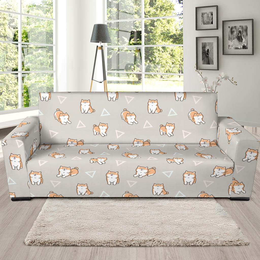 Shiba Inu Print Design LKS307 Sofa Slipcover