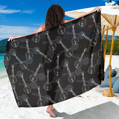 Banjo Pattern Print Design 03 Sarong Pareo Wrap