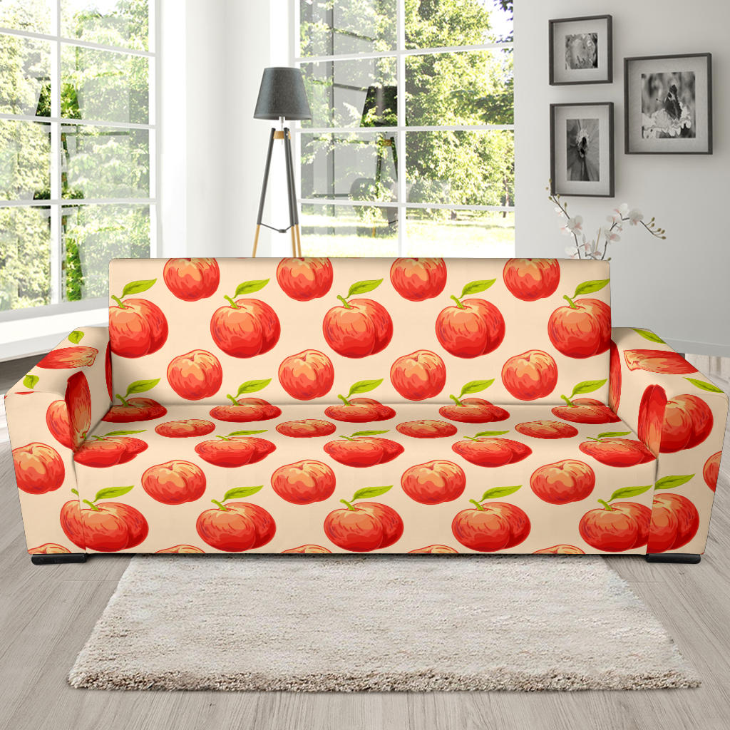 Peach Pattern Print Design A03 Sofa Slipcover