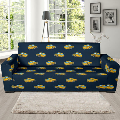 School Bus Print Design LKS304 Sofa Slipcover