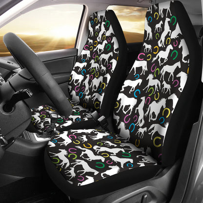 Horse Hoof Colorful Print Design LKS301 Car Seat Covers
