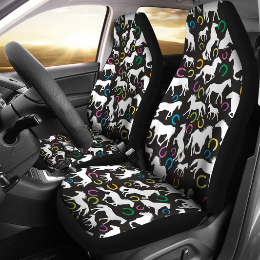 Horse Hoof Colorful Print Design LKS301 Car Seat Covers