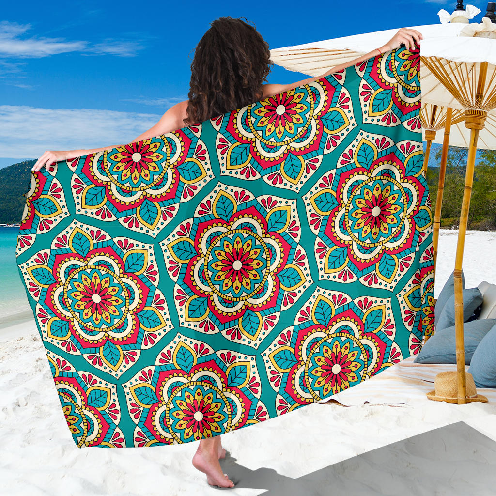 Mandala Pattern Print Design 03 Sarong Pareo Wrap