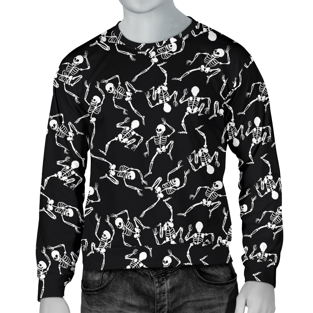 Skeleton Style Print Men Long Sleeve Sweatshirt