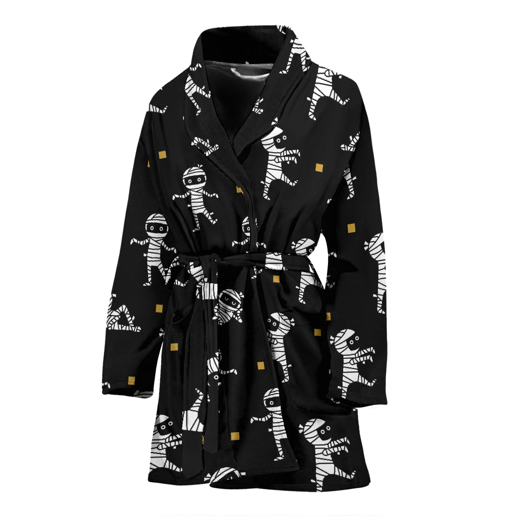Mummy Cute Print Design LKS301 Women Bathrobe