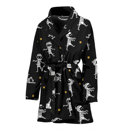 Mummy Cute Print Design LKS301 Women Bathrobe