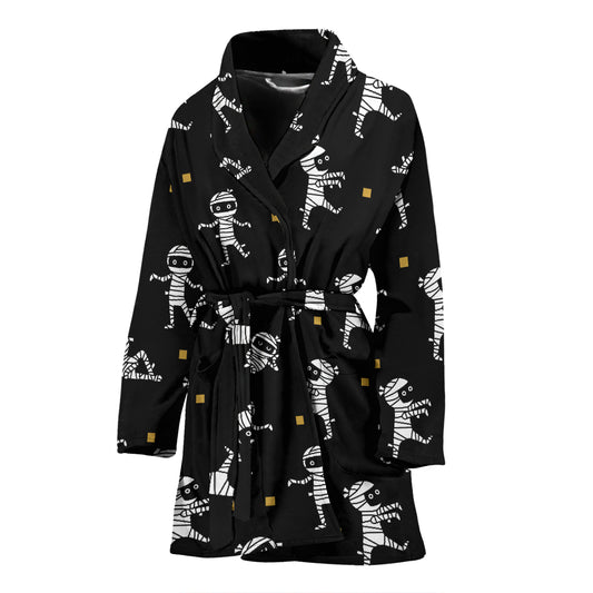 Mummy Cute Print Design LKS301 Women Bathrobe
