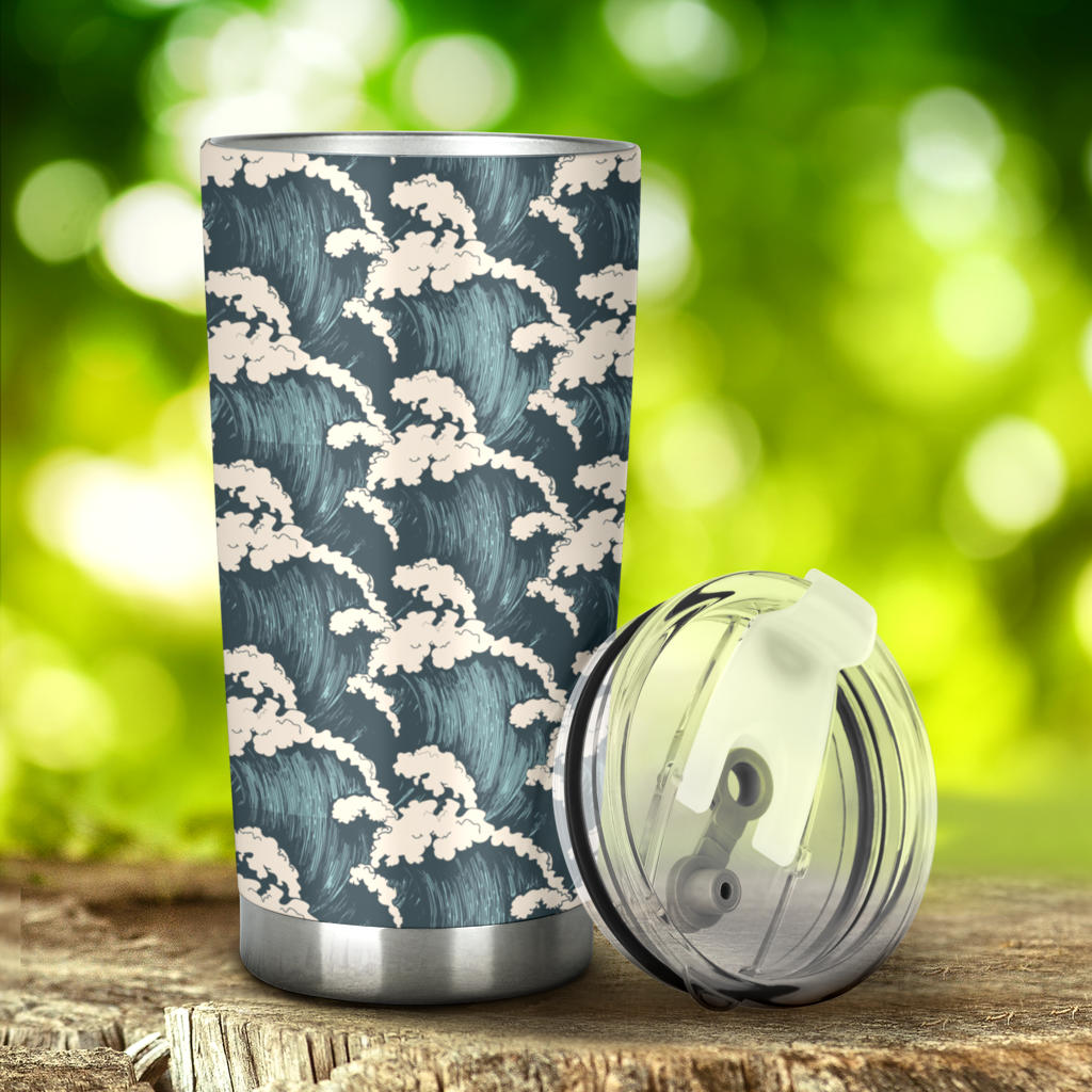 Wave Art Print Tumbler