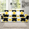 Plumeria Pattern Print Design A04 Sofa Slipcover