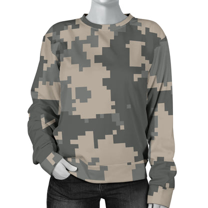 ACU Digital Camouflage Women Long Sleeve Sweatshirt