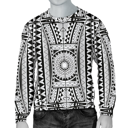 Polynesian Tattoo Design Men Long Sleeve Sweatshirt