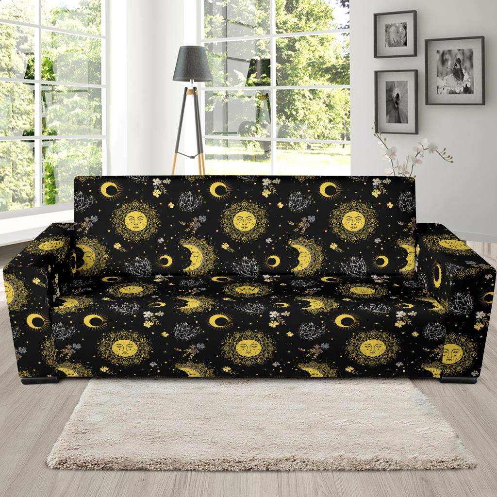 Sun Moon Print Design LKS301 Sofa Slipcover