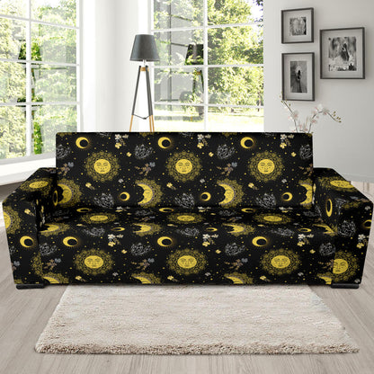 Sun Moon Print Design LKS301 Sofa Slipcover