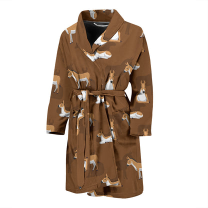 Donkey Print Design LKS401 Men Bathrobe