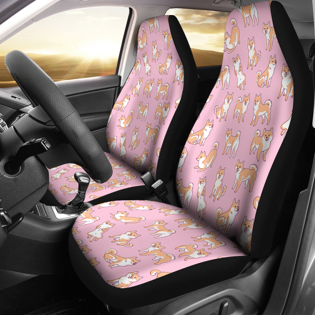Shiba Inu Print Design LKS303 Car Seat Covers