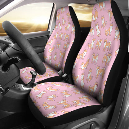 Shiba Inu Print Design LKS303 Car Seat Covers
