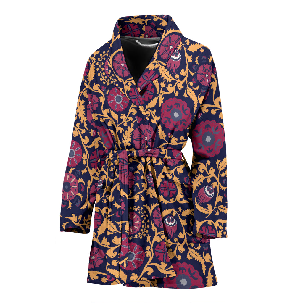 Suzani Print Design LKS303 Women Bathrobe